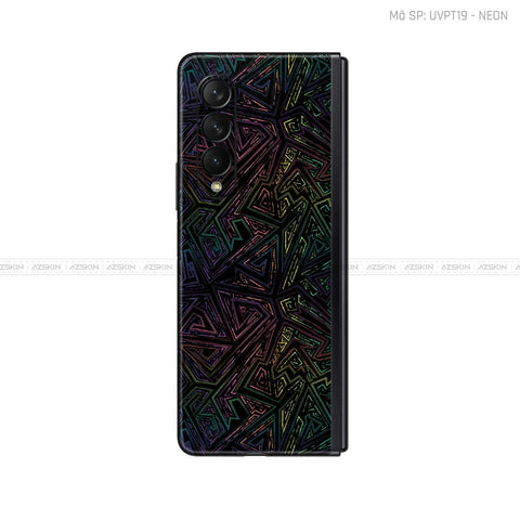 Dán Skin Galaxy Z Fold3 Vân Neon 02 | UVPT19