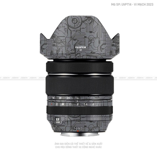 Dán Skin Ống Kính Fujifilm Vân Nổi Vi Mạch 2023 Xám | UVPT14