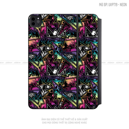 Dán Skin Magic Keyboard Vân Neon 04 | UVPT19