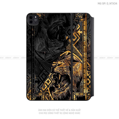 Dán Skin Magic Keyboard Hình Tattoo | D_NTX34