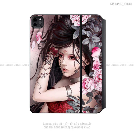 Dán Skin Magic Keyboard Hình Tattoo | D_NTX10