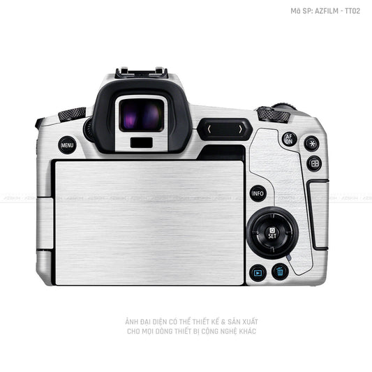 Dán Skin Máy Ảnh Canon Vân Xước Titan Bạc | AZFILM - TT02