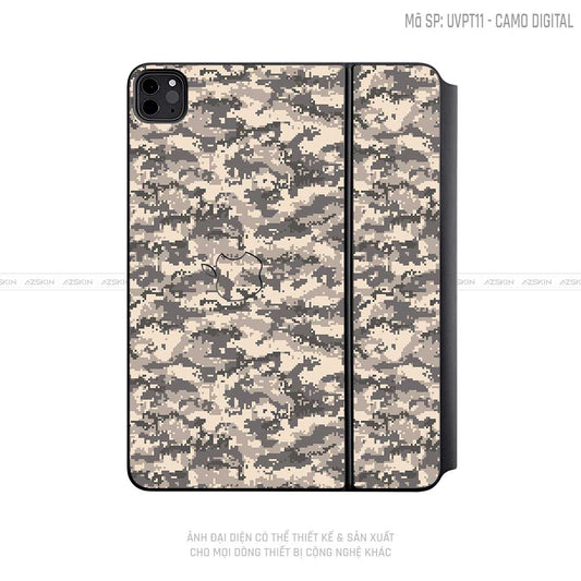 Dán Skin Magic Keyboard Vân Camo Digital Xanh | UVPT11