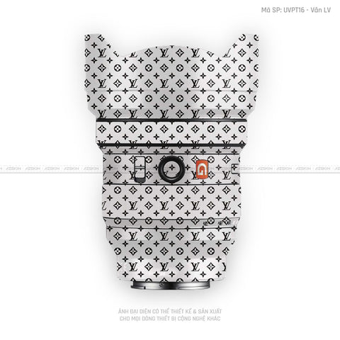Dán Skin Ống Kính Sony Vân Nổi Pattern LV Trắng | UVPT16