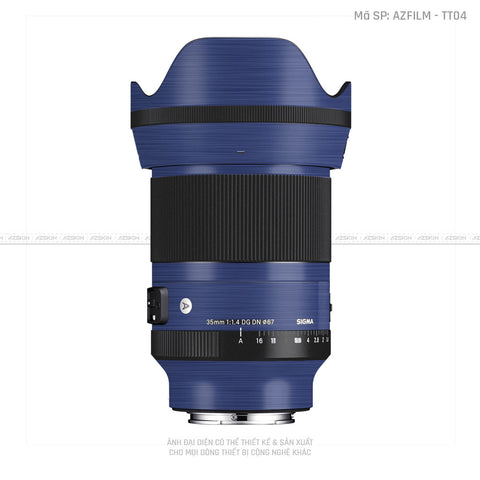 Dán Skin Ống Kính Sigma Vân Titan Xước Xanh | AZFILM - TT04