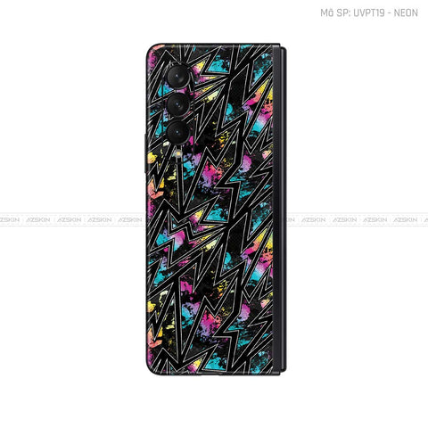 Dán Skin Galaxy Z Fold3 Vân Neon 01 | UVPT19