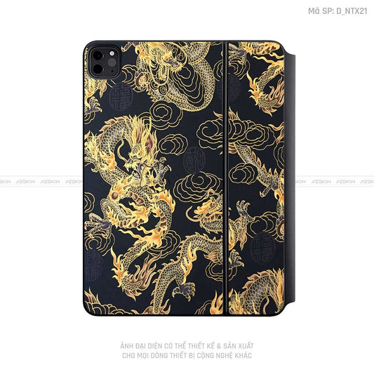 Dán Skin Magic Keyboard Hình Tattoo | D_NTX21