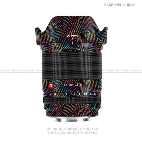 Dán Skin Ống Kính Viltrox Vân Nổi Neon 03 | UVPT19