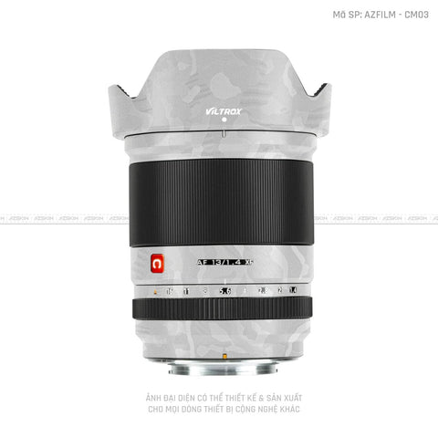 Dán Skin Ống Kính Viltrox Vân Camo Trắng | CM03