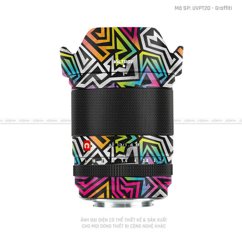 Dán Skin Ống Kính Viltrox Vân Nổi Graffiti 01 | UVPT20