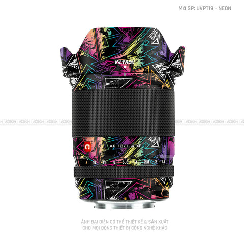 Dán Skin Ống Kính Viltrox Vân Nổi Neon 04 | UVPT19