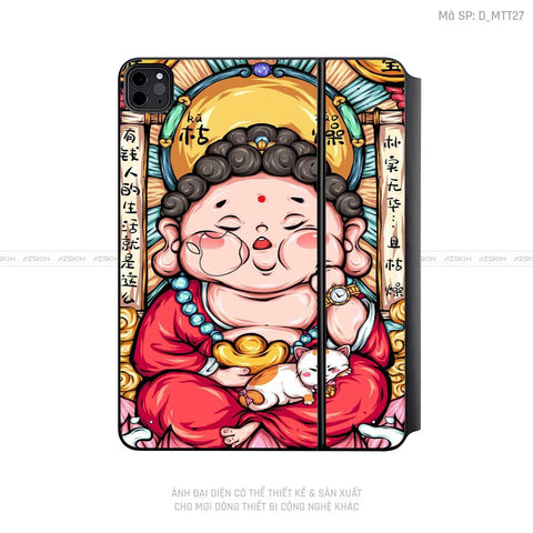 Dán Skin Magic Keyboard Hình Mèo Thần Tài | D_MTT27
