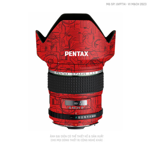 Ống Kính Pentax Vân Nổi Vi Mạch 2023 Đỏ | UVPT14