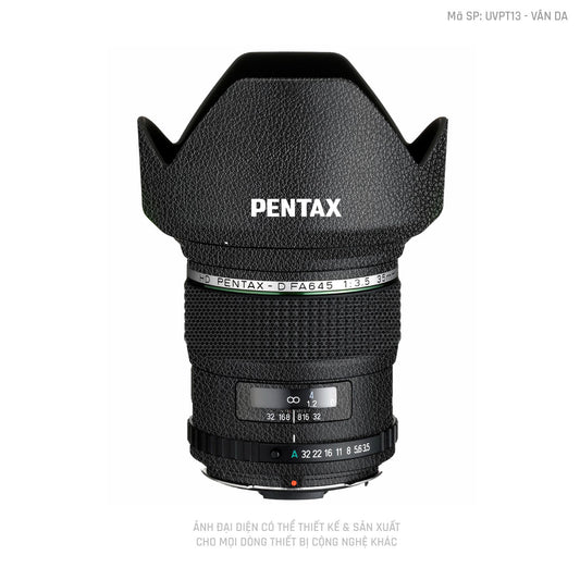 Dán Skin Ống Kính Pentax Vân Da Đen | UVPT13