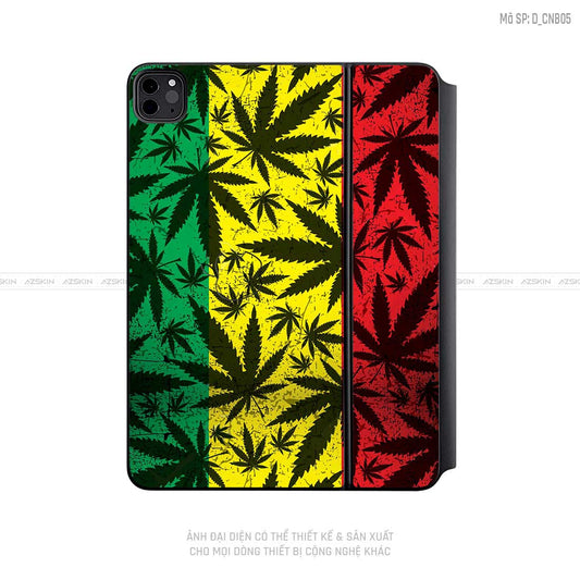 Dán Skin Magic Keyboard Hình Canabis | D_CNB05