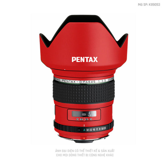 Dán Skin Ống Kính Pentax Đổi Màu Đỏ | K89053