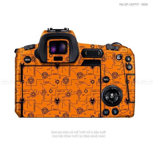 Dán Skin Máy Ảnh Canon Vân Nổi Pattern Ironman Cam | UVPT17