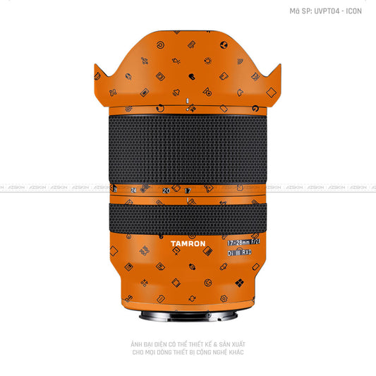 Dán Skin Ống Kính Tamron Vân Nổi Vi Mạch 2023 Cam | UVPT14