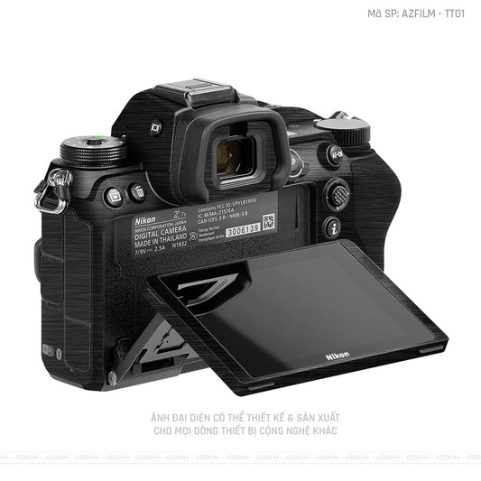 Dán Skin Máy Ảnh Nikon Vân Titan Đen Xước | AZFILM - TT01