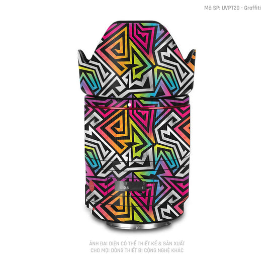 Dán Skin Ống Kính Máy Ảnh Vân Nổi Graffiti 01 | UVPT20