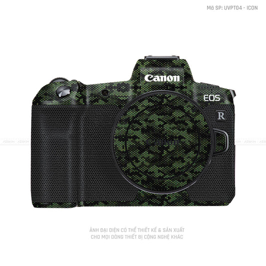 Dán Skin Máy Ảnh Canon Vân Nổi Mamba Xanh | UVPT05