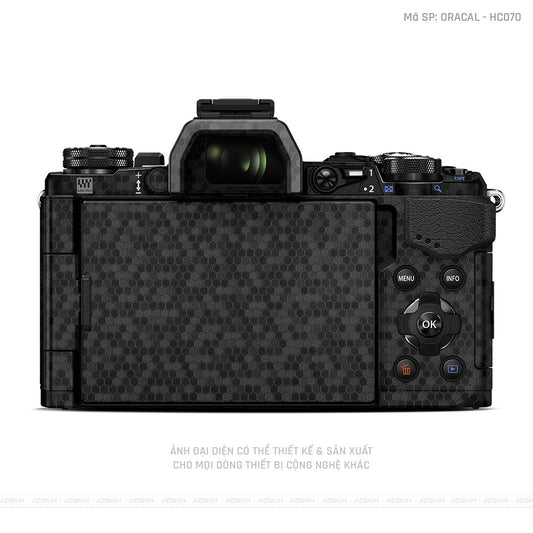 Dán Skin Máy Ảnh Olympus Vân Tổ Ong Đen | ORACAL - HC070