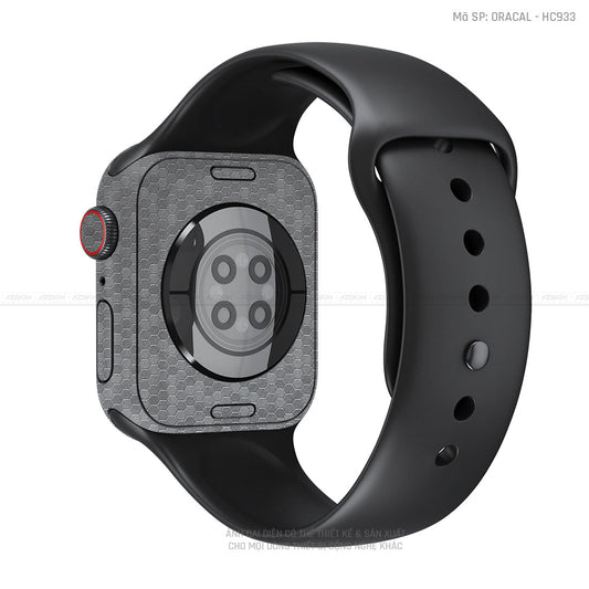 Dán Skin Apple Watch Vân Tổ Ong Xám | ORACAL - HC933