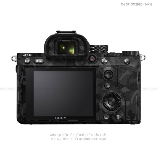 Dán Skin Máy Ảnh Sony Vân Camo Black | 3M2080 - SB12