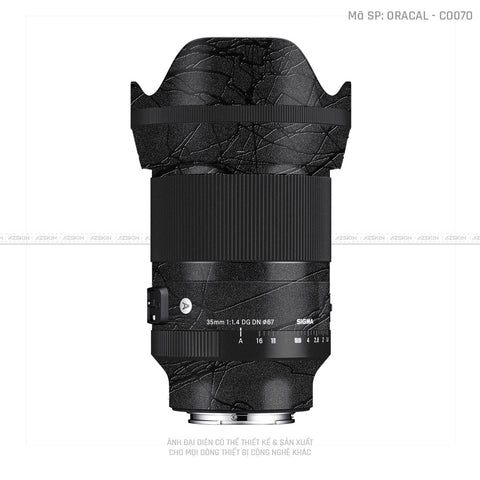 Dán Skin Ống Kính Sigma Vân Cocoon Black | ORACAL - CO070