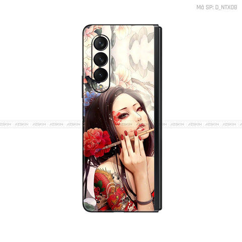 Dán Skin Galaxy Z Fold4 Hình Geisha | D_NTX08