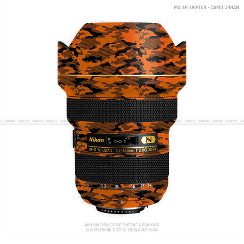 Dán Skin Ống Kính Nikon Vân Nổi Camo Urban Cam | UVPT08