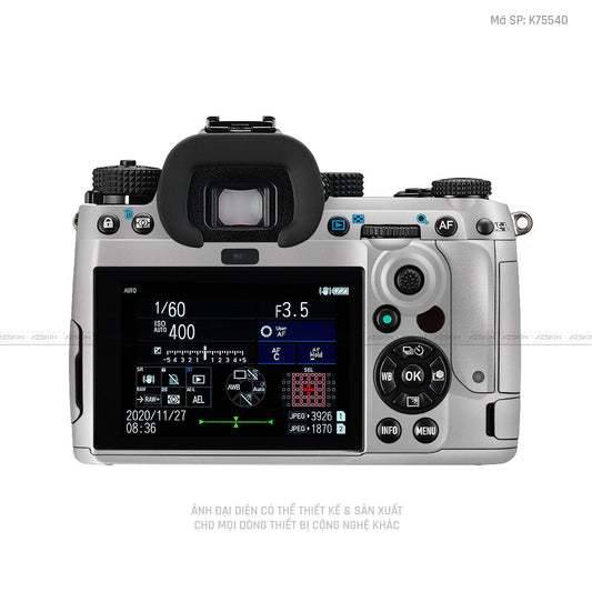 Dán Skin Máy Ảnh Pentax Đổi Màu Trắng | K75540