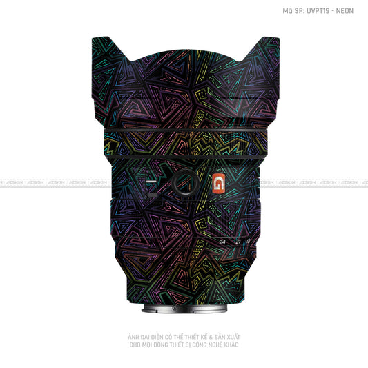 Dán Skin Ống Kính Sony Vân Nổi Neon 02 | UVPT19
