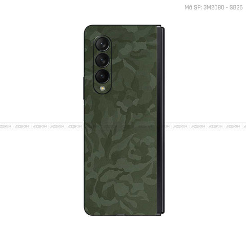 Dán Skin Galaxy Z Fold4 Vân Camo Green | SB12