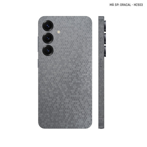 Dán Skin Samsung Galaxy S25 Series Vân Tổ Ong Xám | HC933