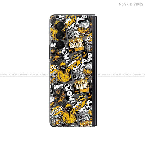 Dán Skin Galaxy Z Fold4 Hình Sticker | D_STK02