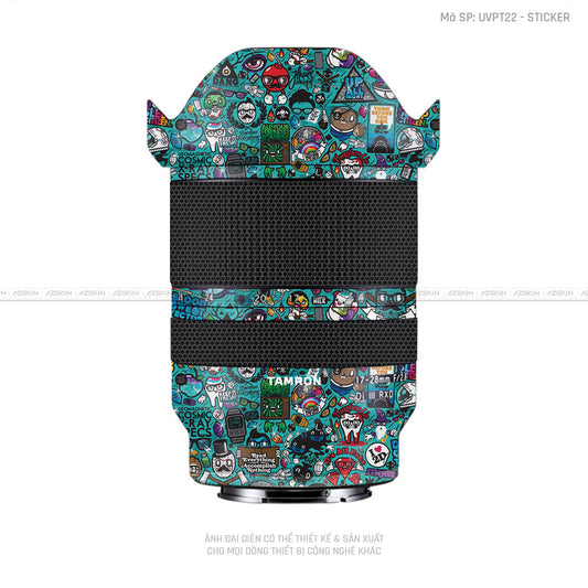 Dán Skin Ống Kính Tamron Vân Nổi Sticker 03 | UVPT22