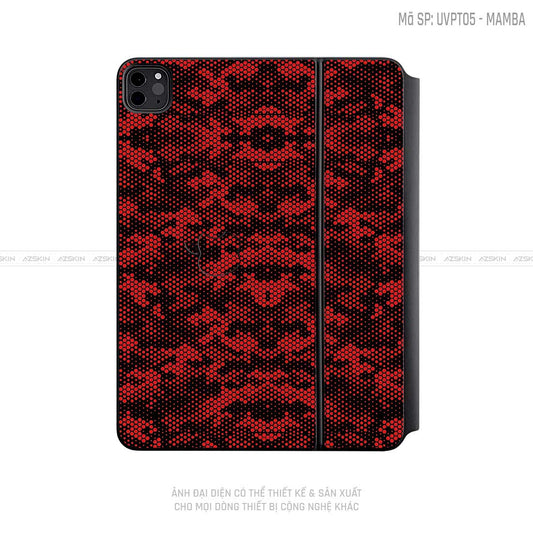 Dán Skin Magic Keyboard Vân Mamba Đỏ | UVPT05