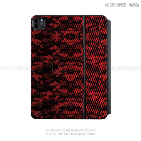 Dán Skin Magic Keyboard Vân Mamba Đỏ | UVPT05