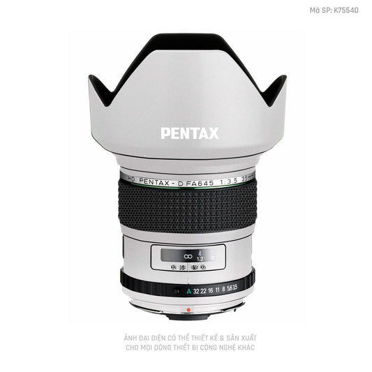 Dán Skin Ống Kính Pentax Đổi Màu Trắng | K75540
