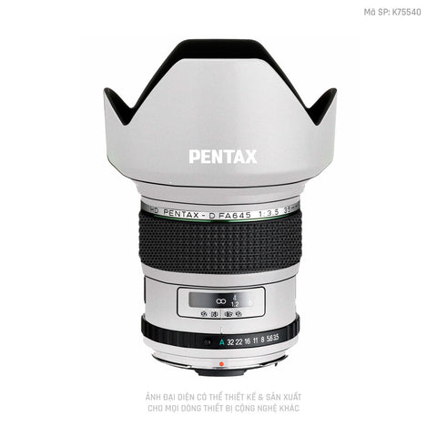 Dán Skin Ống Kính Pentax Đổi Màu Trắng | K75540