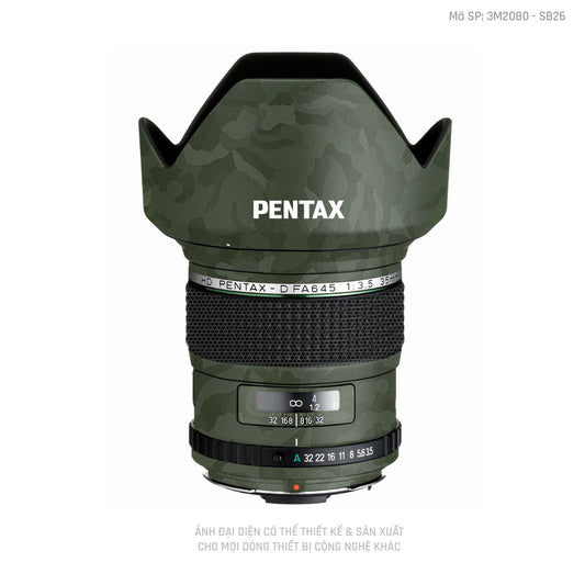Dán Skin Ống Kính Pentax Vân Camo Xanh | SB26