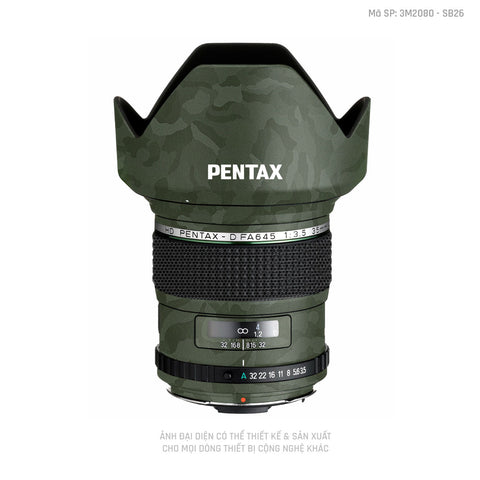 Dán Skin Ống Kính Pentax Vân Camo Xanh | SB26