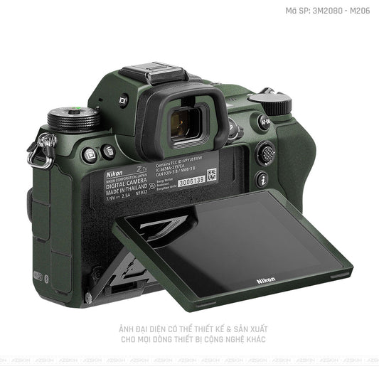 Dán Skin Máy Ảnh Nikon Màu Xanh Midnight | 3M2080 - M206