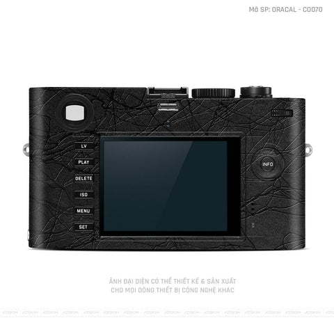 Dán Skin Máy Ảnh Leica Vân Cocoon Black | ORACAL - CO070
