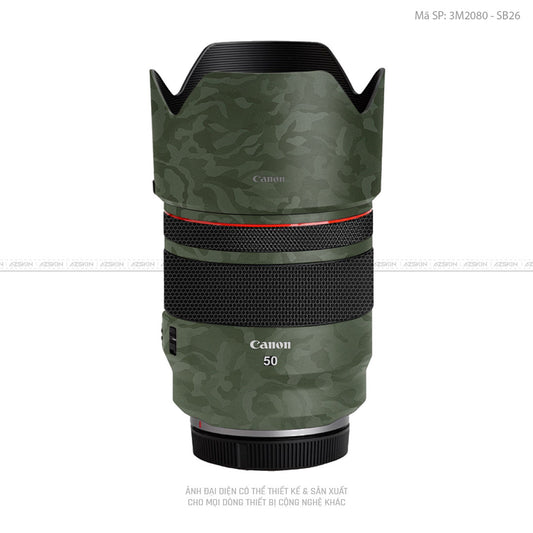 Dán Skin Ống Kính Canon Vân Nổi Camo Xanh | 3M2080 - SB26