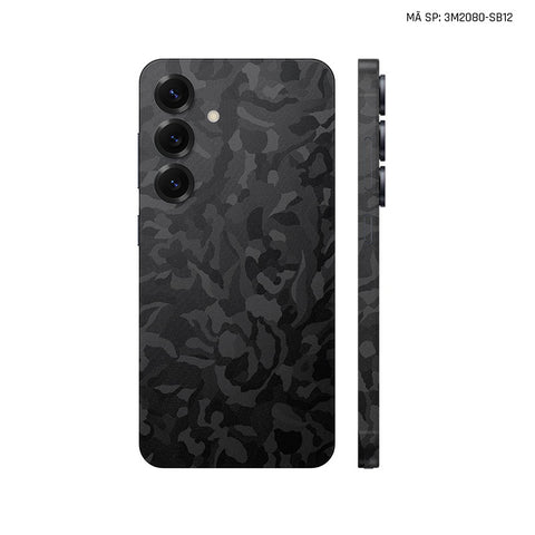 Dán Skin Samsung Galaxy S25 Series Vân Camo Đen | SB12