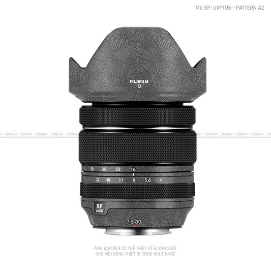 Dán Skin Ống Kính Fujifilm Vân Nổi Pattern AZ Xám | UVPT06