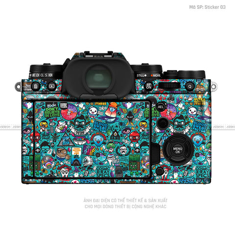 Dán Skin Máy Ảnh Fujifilm Vân Nổi Pattern Sticker 03 | UVPT22