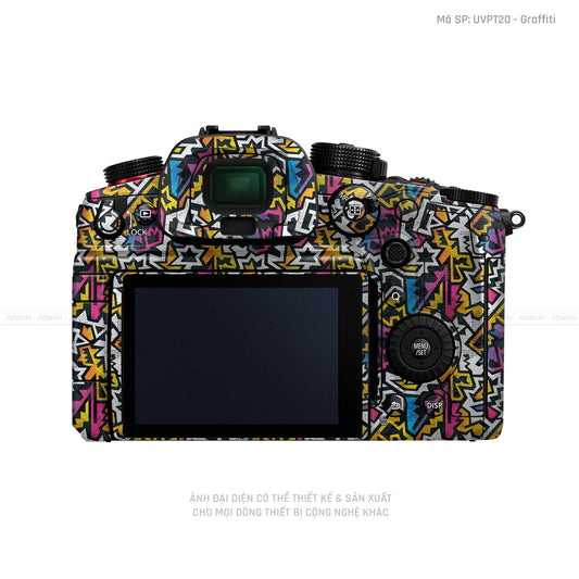 Dán Skin Máy Ảnh Lumix Vân Nổi Graffiti 03 | UVPT20
